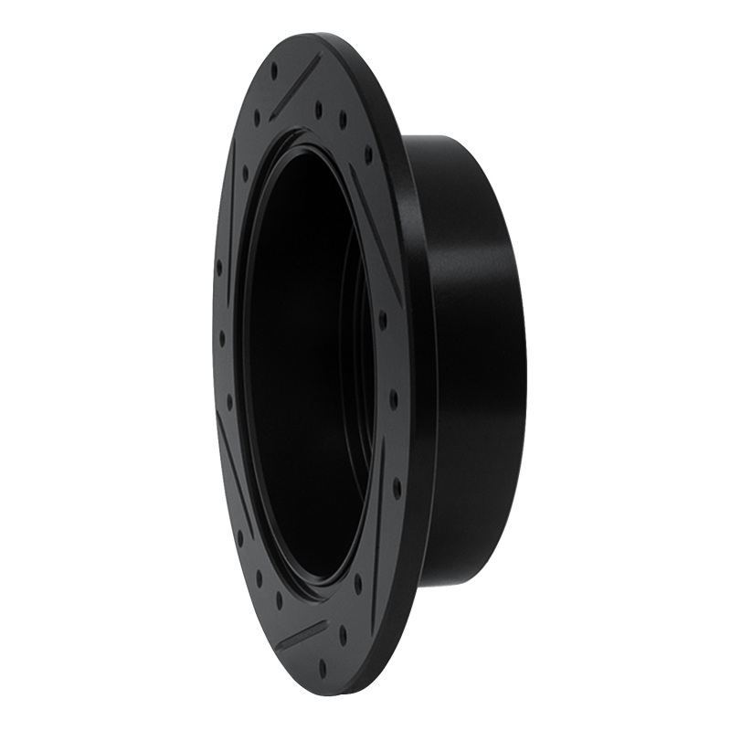 Mitsubishi Eclipse Brake Rotor (1) - Rear Right - R1 Concepts - Drilled & Slotted - Black - `04-`12